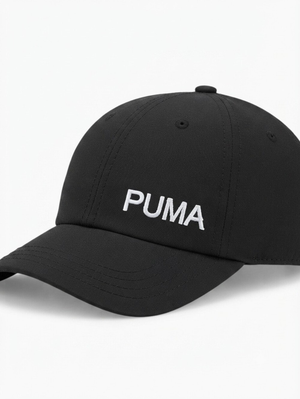 PUMA Black Baseball Cap with White Logo